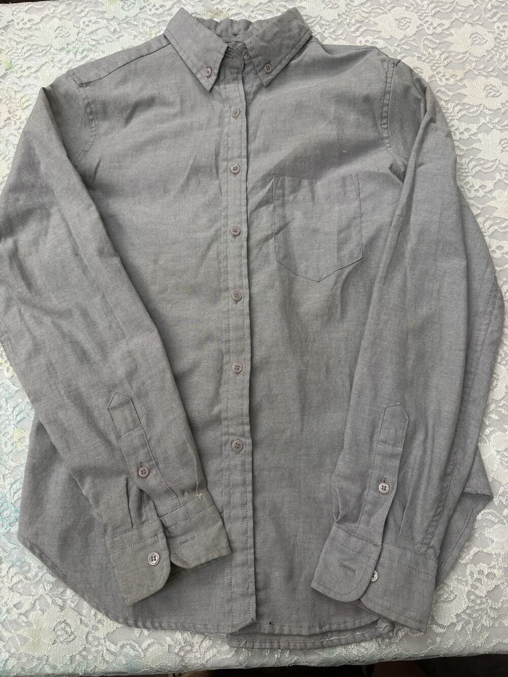 Vintage 90s Optimum Gray Shirt Women’s Button Up Capsule